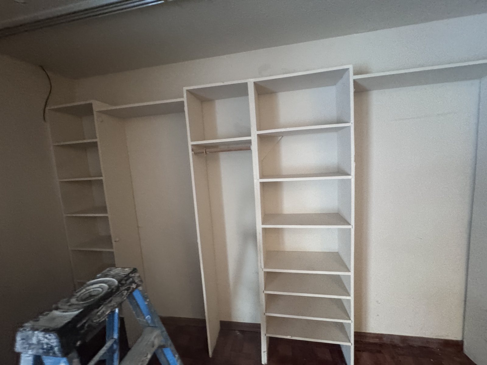 Hanover Park bedroom before: emptied closet